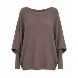 Lea & Luc sweater med cashmere i rosa taupe