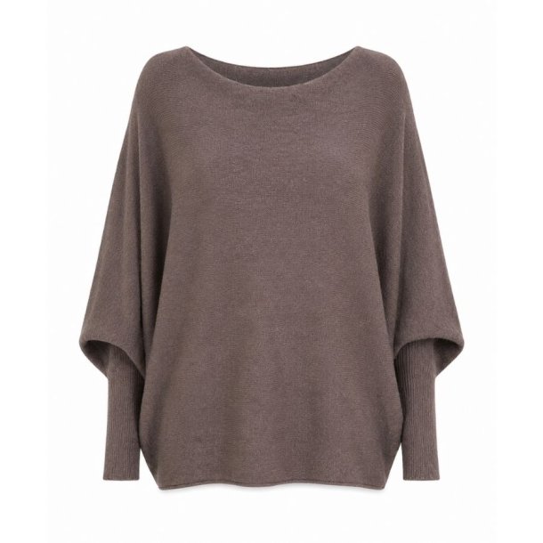 Lea & Luc sweater med cashmere i rosa taupe