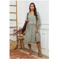 Lea &amp; Luc Khaki Kjole - One Size