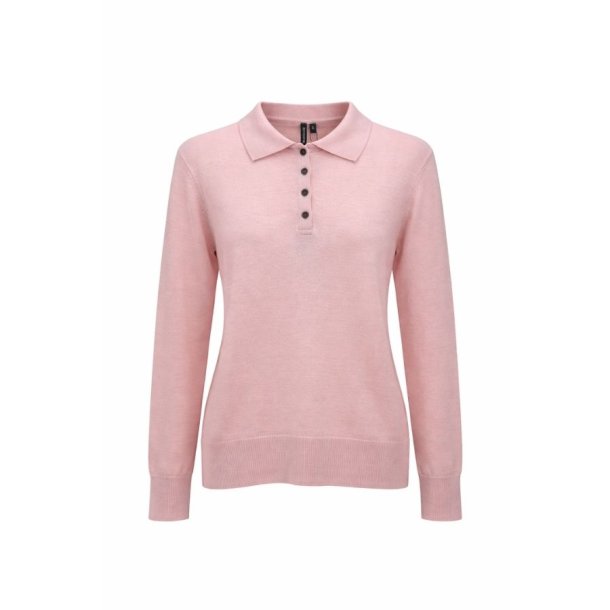 Soulmate lyser�d pullover med krave og knaplukning