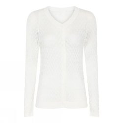 Soulmate cardigan creme strik med m�nster