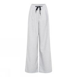 Soulmate bukser style 1164-25 i lys gr� med brede ben