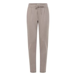 ICHI beige bukser med bindeb�nd og lige ben
