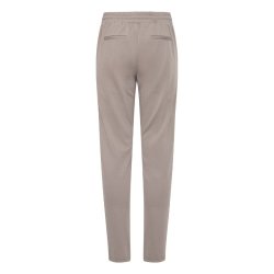 ICHI beige bukser med bindeb�nd og lige ben