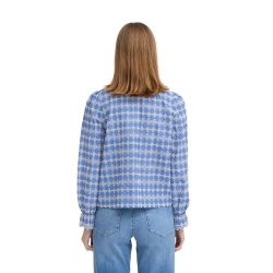 Bl� ICHI bluse med broderi