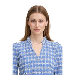 Bl� ICHI bluse med broderi