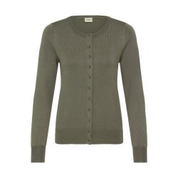 Olivenfarvet Fransa cardigan med lange rmer