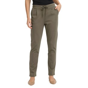 Olive Fransa bukser med elastik og snre