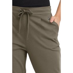 Olive Fransa bukser med elastik og snre