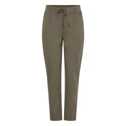 Olive Fransa bukser med elastik og snre