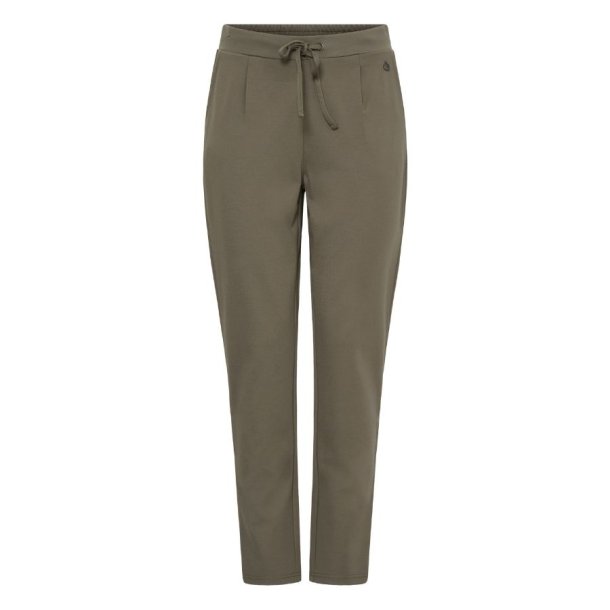 Olive Fransa bukser med elastik og snre