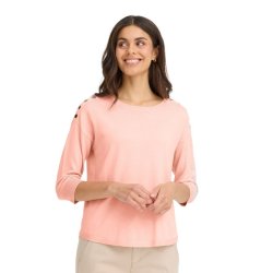 Fransa  Lyserd bluse med knapdetaljer