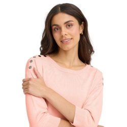 Fransa  Lyserd bluse med knapdetaljer