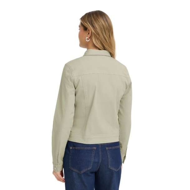 Lys gr�n jakke fra Fransa model 20609189 i bomuld med str�k