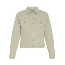 Lys gr�n jakke fra Fransa model 20609189 i bomuld med str�k