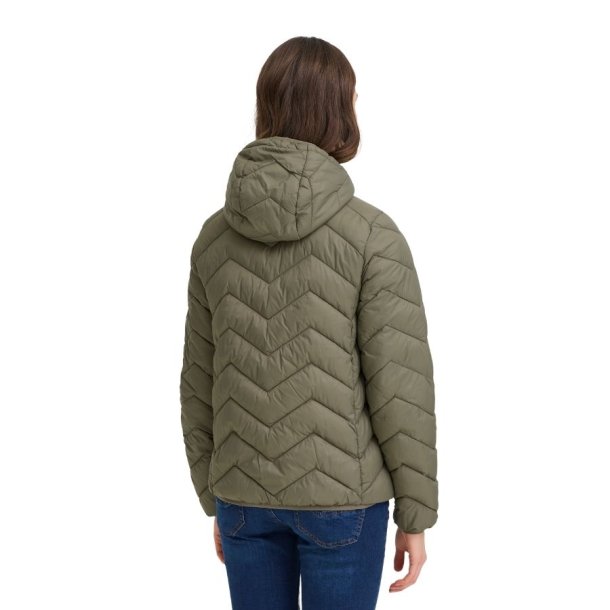 Olivengr�n overgangsjakke med h�tte fra Fransa model 20609336