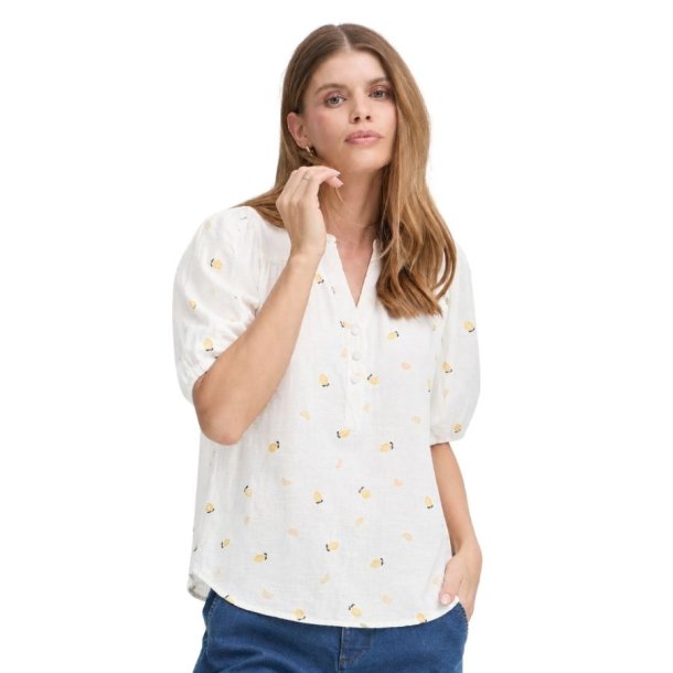 Fransa bluse med citronprint