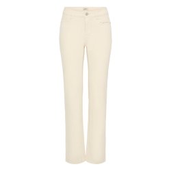 Fransa creme jeans med lige ben og stretch