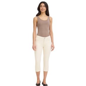Fransa beige capribukser med stretch