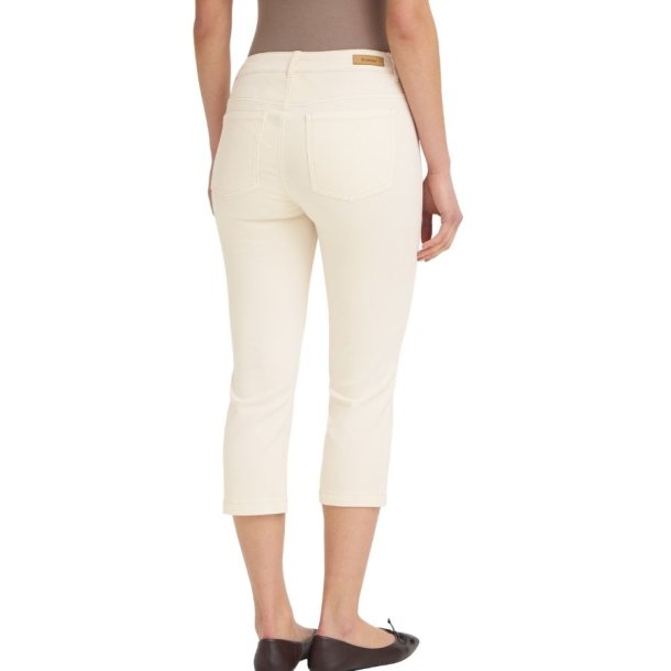 Fransa beige capribukser med stretch
