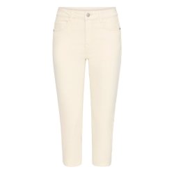 Fransa beige capribukser med stretch