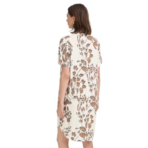 Fransa tunika med creme og sand print