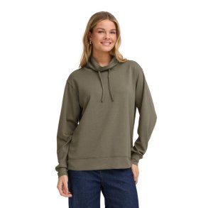 Olive Fransa bluse med htte