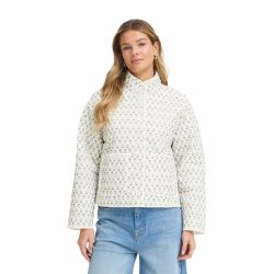 Cremefarvet jakke med print fra Fransa model 20617085