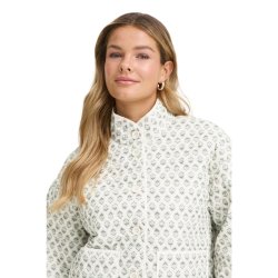 Cremefarvet jakke med print fra Fransa model 20617085