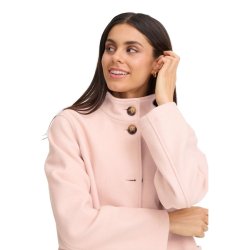 Fransa lys rosa jakke style 20616385 med knapper og st�krave