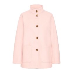 Fransa lys rosa jakke style 20616385 med knapper og st�krave