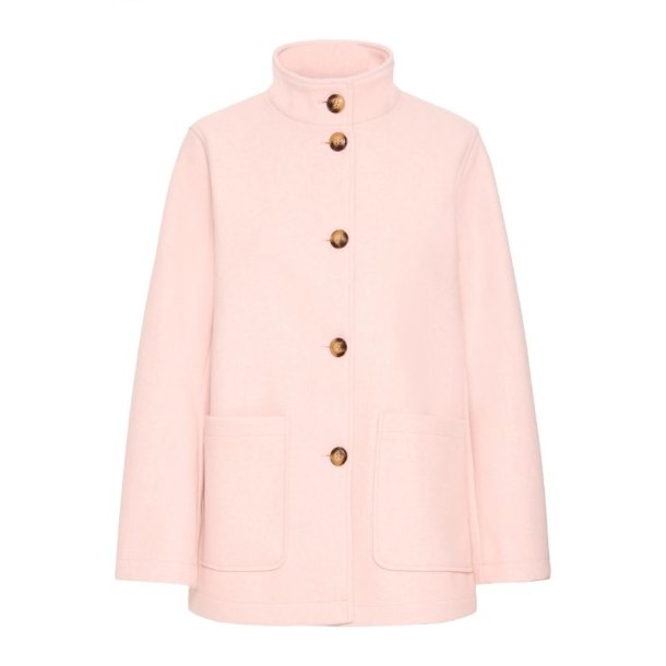 Fransa lys rosa jakke style 20616385 med knapper og st�krave