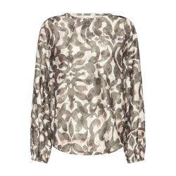 Mnstret Fransa bluse i rosa og gr