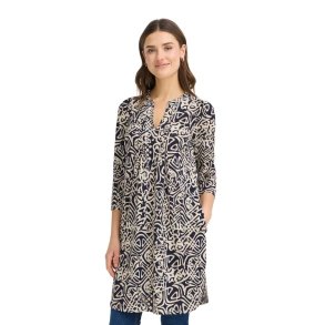 Mnstret navy og sand tunika fra Fransa