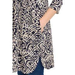 Mnstret navy og sand tunika fra Fransa