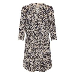 Mnstret navy og sand tunika fra Fransa