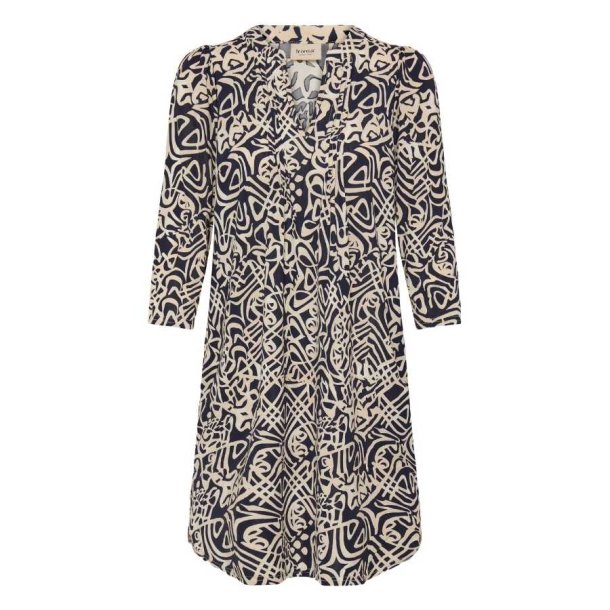 Mnstret navy og sand tunika fra Fransa