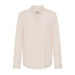 Fransa FRJUSTINE skjorte i creme med diskret print