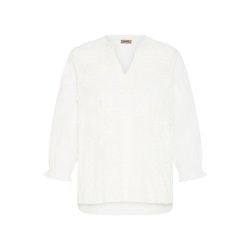 Fransa Frobbie hvid bluse med V-hals