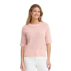 Fransa lyser�d bomulds pullover med kort �rme