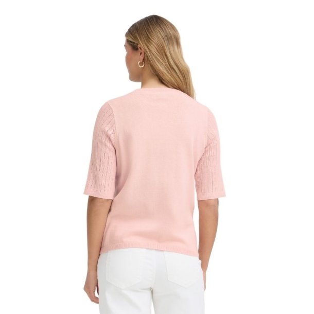 Fransa lyser�d bomulds pullover med kort �rme