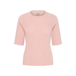 Fransa lyser�d bomulds pullover med kort �rme