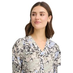 Fransa kjole med blomsterprint i viskosemix