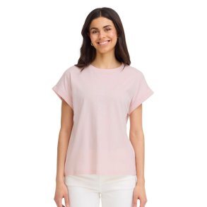 Fransa lys rosa bomulds T-shirt med blomsterprint
