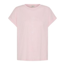 Fransa lys rosa bomulds T-shirt med blomsterprint