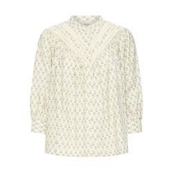 Fransa bluse med sm�blomstret print i viskosemix