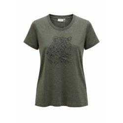 Fransa armygr�n T-shirt med tigerprint og perler