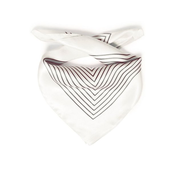 Fransa silket�rkl�de med striber i creme, gr� 