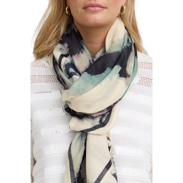 Fransa t�rkl�de med kunstnerisk print i gr�nne nuancer