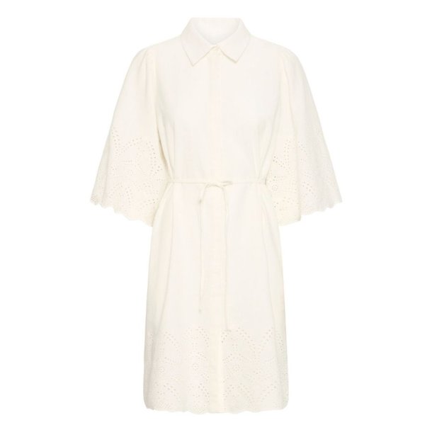 Fransa offwhite kjole med broderi